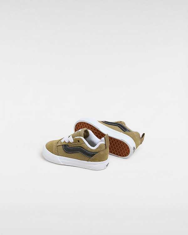 Green Vans Knu Skool Elastic Lace (1-4 Years) Kids' Sneakers | VN6901723