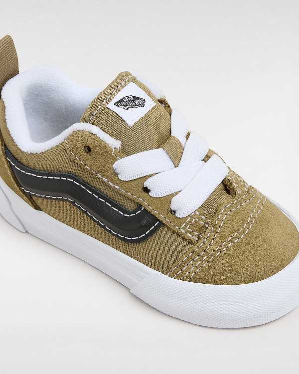 Green Vans Knu Skool Elastic Lace (1-4 Years) Kids' Sneakers | VN6901723