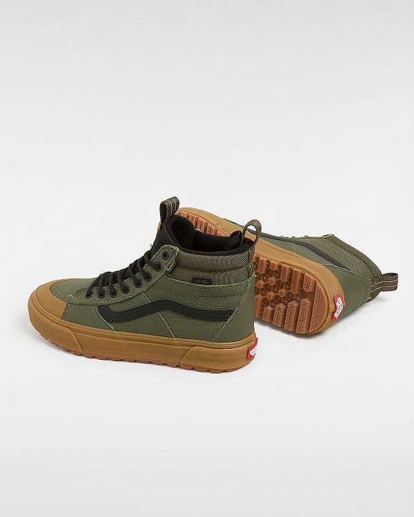 Green Vans MTE Sk8-Hi Women Waterproof Shoes | VN1729405