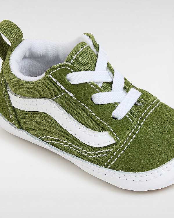 Green Vans Old Skool Crib (0-1 Years) Kids' Sneakers | VN1403782