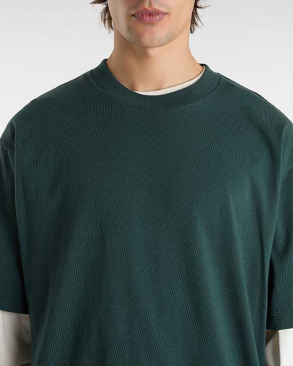 Green Vans Original Standards Men T Shirts | VN5813607