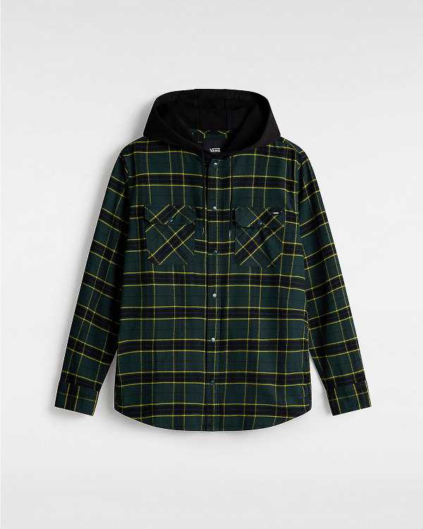 Green Vans Parkway Men Shirts | VN2610879