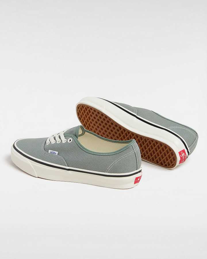 Green Vans Premium Authentic 44 Duck Men Canvas Shoes | VN9870256