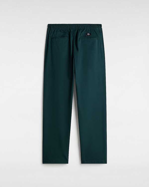 Green Vans Range Relaxed Elastic Men Pants | VN5069472