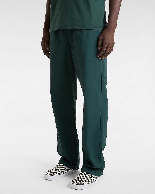 Green Vans Range Relaxed Elastic Men Pants | VN5069472