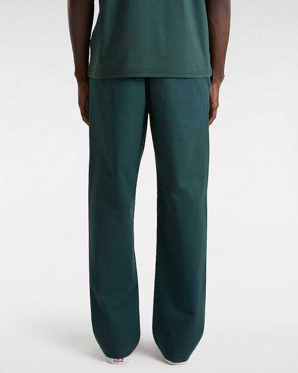 Green Vans Range Relaxed Elastic Men Pants | VN5069472