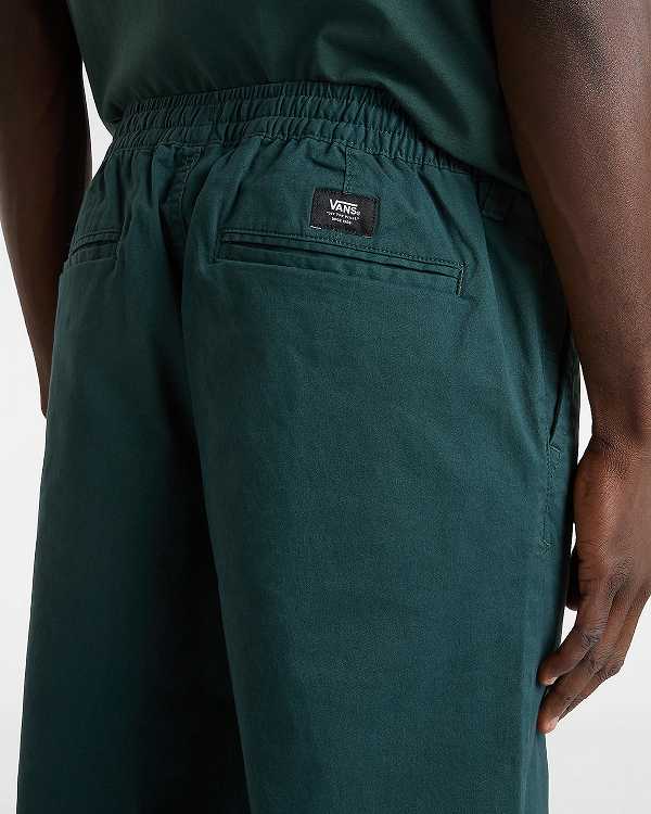 Green Vans Range Relaxed Elastic Men Pants | VN5069472