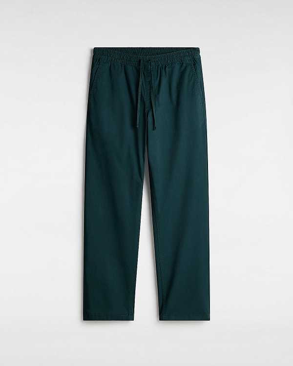 Green Vans Range Relaxed Elastic Men Pants | VN5069472