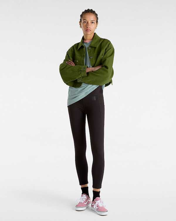 Green Vans Raynes Crop Trucker Women Jacket | VN2759436