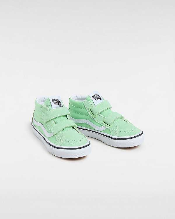 Green Vans SK8-Mid Reissue (4-8 years) Kids' Sneakers | VN5734692