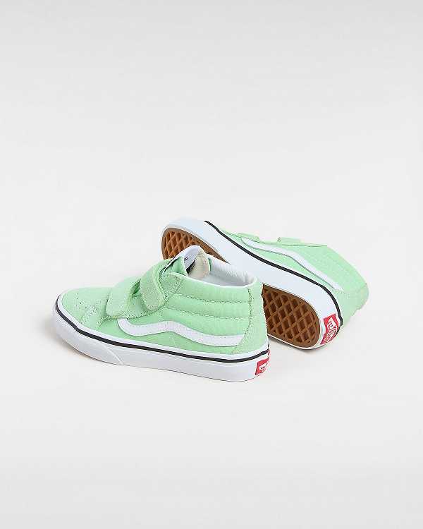 Green Vans SK8-Mid Reissue (4-8 years) Kids' Sneakers | VN5734692