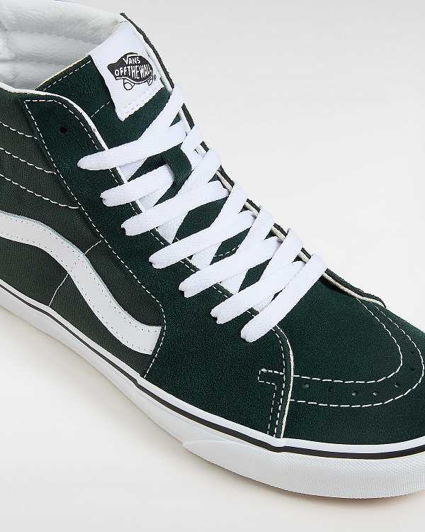 Green Vans Sk8-Hi Men Skate Shoes | VN7369814