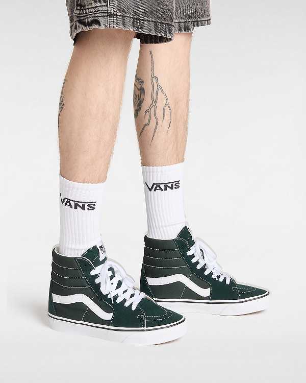 Green Vans Sk8-Hi Men Skate Shoes | VN7369814