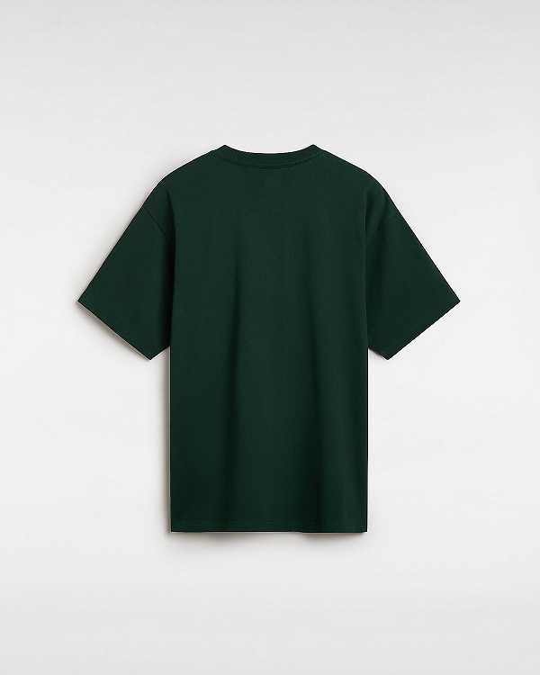 Green Vans Skate Global Dominance Men T Shirts | VN8607451