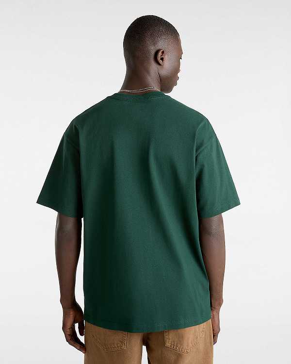 Green Vans Skate Global Dominance Men T Shirts | VN8607451