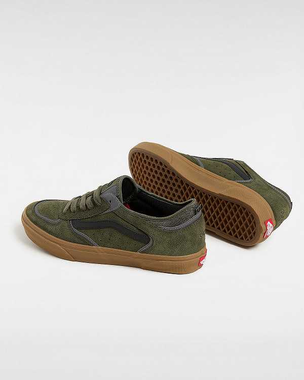 Green Vans Skate Rowley Men Sneakers | VN9263018