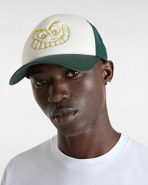 Green Vans Skate Smile Unisex Hats | VN6718059