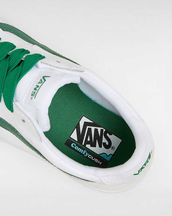 Green / White Vans Cruze Too ComfyCush Men Sneakers | VN3056297