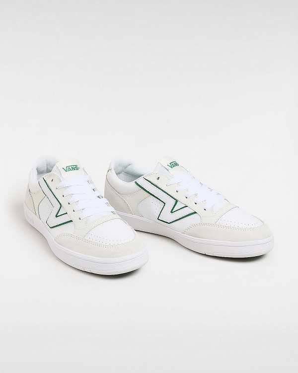 Green / White Vans Lowland ComfyCush Men Tennis Shoes | VN9704125