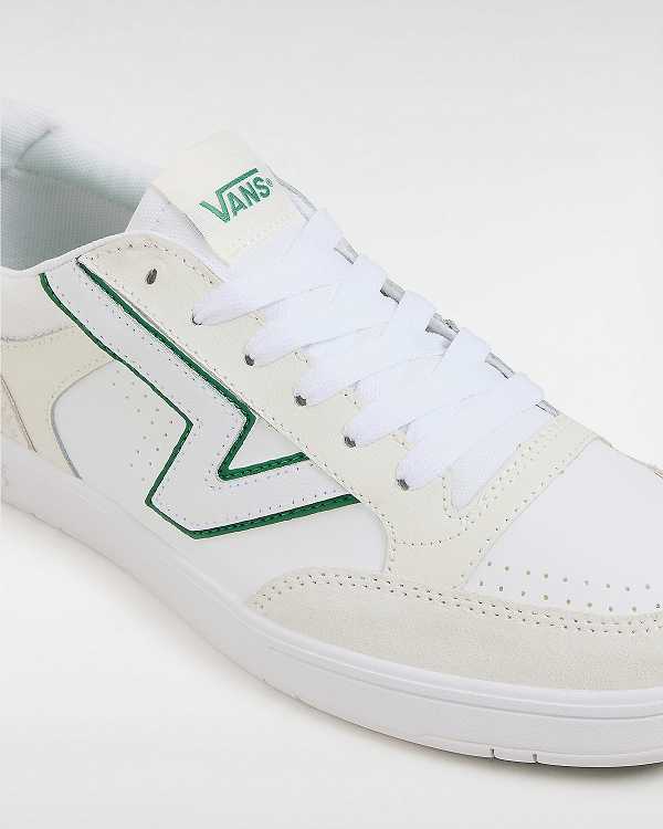 Green / White Vans Lowland ComfyCush Men Tennis Shoes | VN9704125