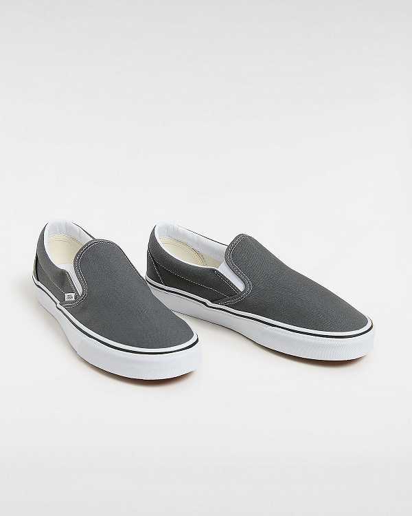 Grey Vans Canvas Classic Women Slip On Shoes | VN5374168