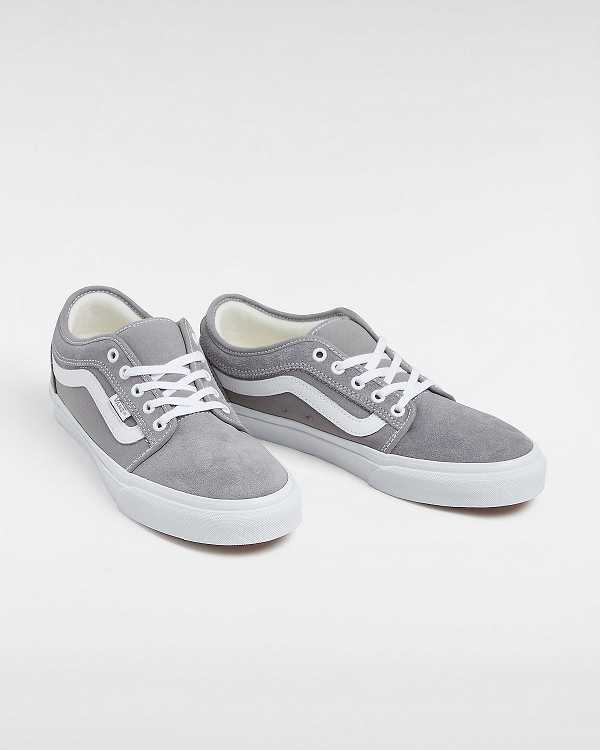 Grey Vans Chukka Low Sidestripe Men Skate Shoes | VN2179084