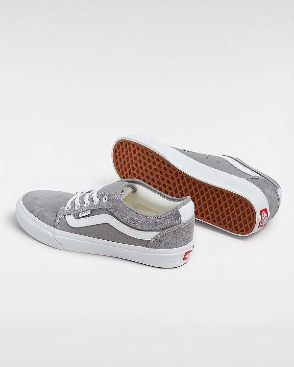 Grey Vans Chukka Low Sidestripe Men Skate Shoes | VN2179084