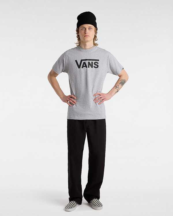 Grey Vans Classic Men T Shirts | VN7235401