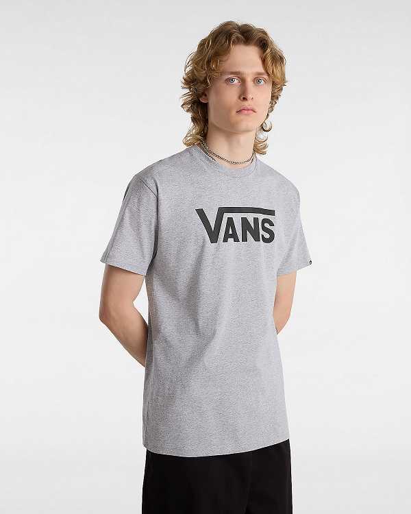 Grey Vans Classic Men T Shirts | VN7235401