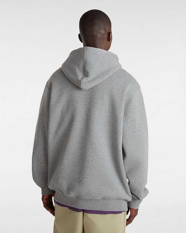 Grey Vans Fish loose Men Hoodie | VN9108476