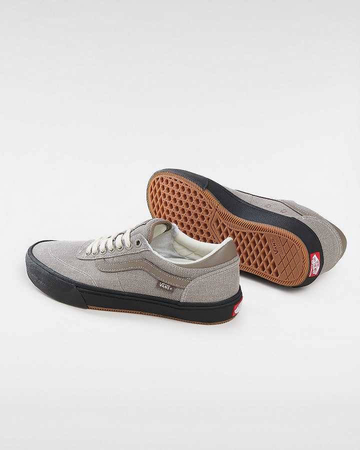 Grey Vans Gilbert Crockett Herringbone Women Skate Shoes | VN0368715