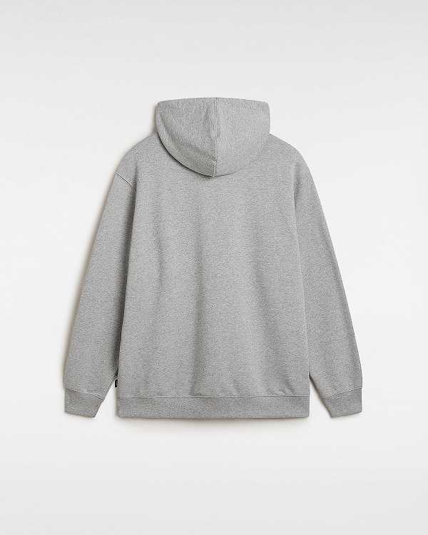 Grey Vans Global Line Loose Men Hoodie | VN6971025