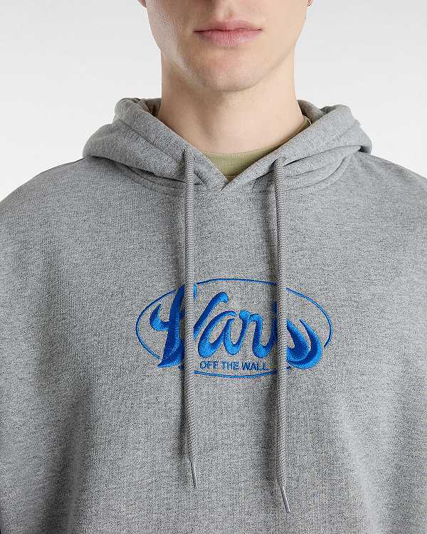 Grey Vans Global Line Loose Men Hoodie | VN6971025