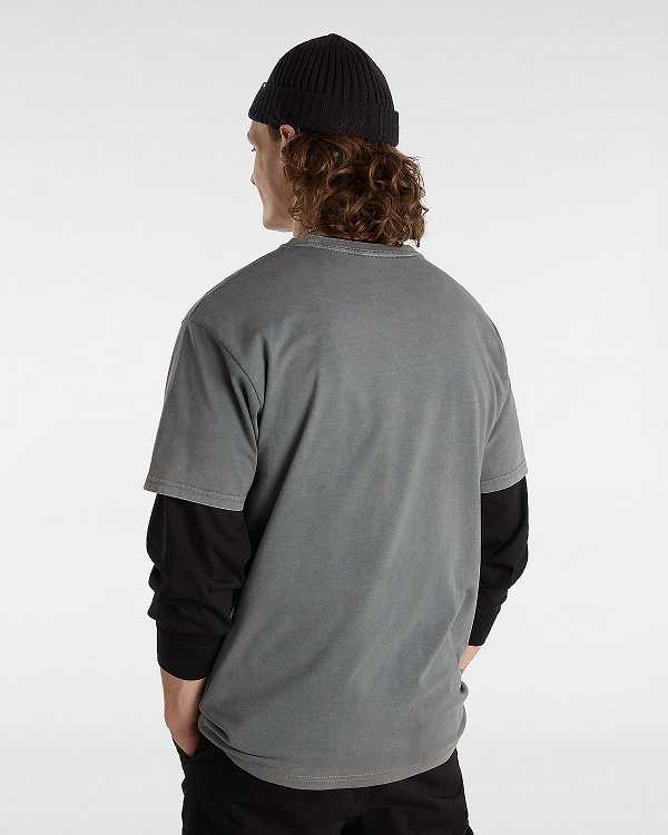 Grey Vans Ignitions Men T Shirts | VN7310854