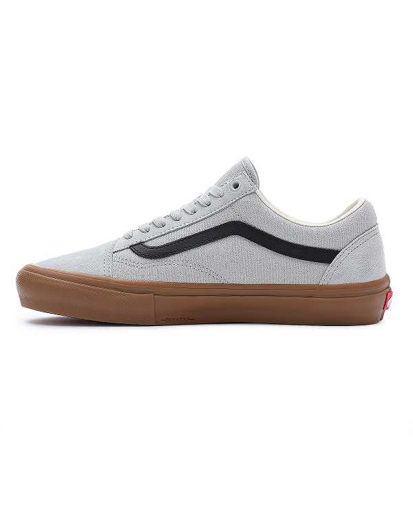 Grey Vans Old Skool Men Skate Shoes | VN1546389