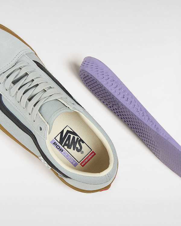 Grey Vans Old Skool Men Skate Shoes | VN1546389