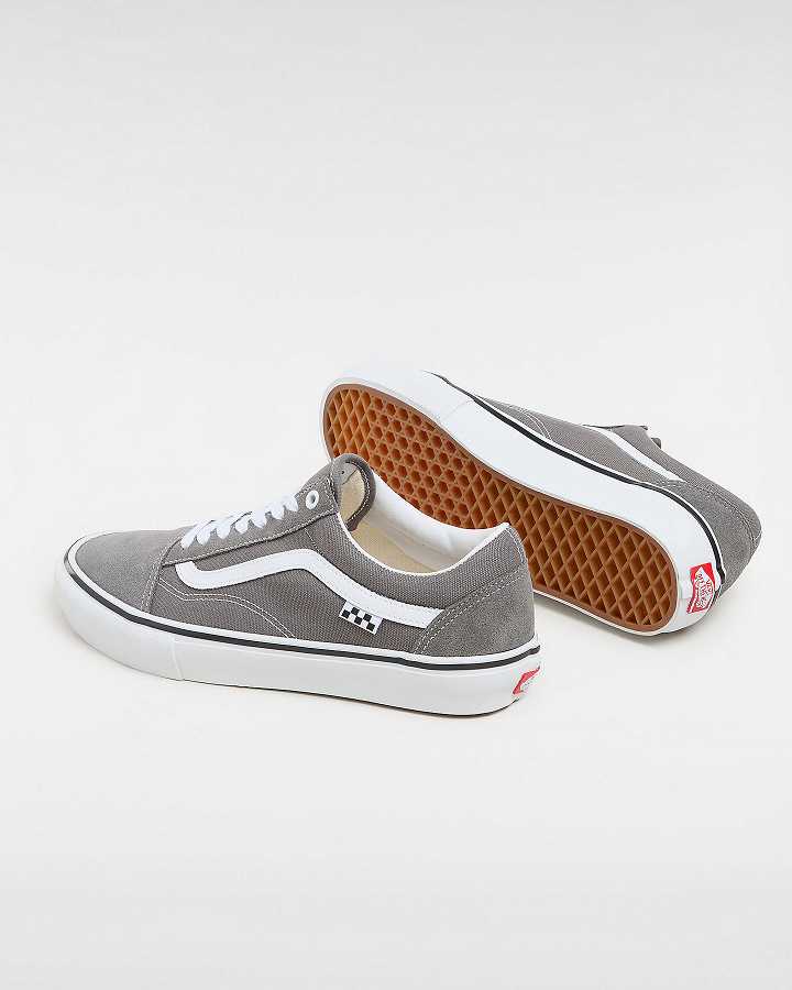 Grey Vans Old Skool Men Skate Shoes | VN4653892