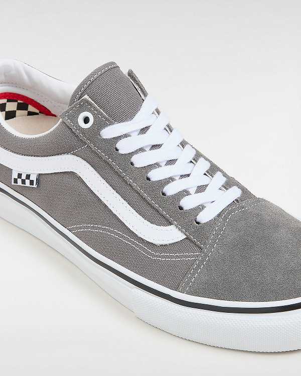 Grey Vans Old Skool Men Skate Shoes | VN4653892