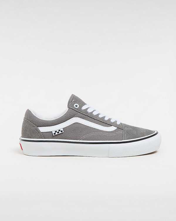 Grey Vans Old Skool Men Skate Shoes | VN4653892