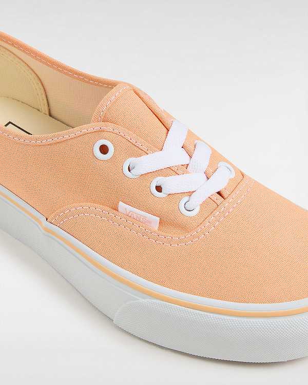 Orange Vans Authentic Women Platform Shoes | VN0823765