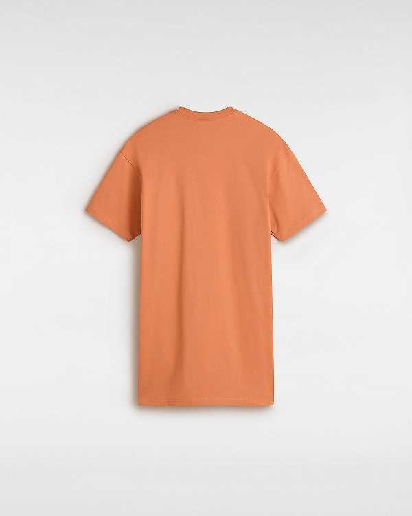 Orange Vans Center Vee Tee Women Dress | VN0639714