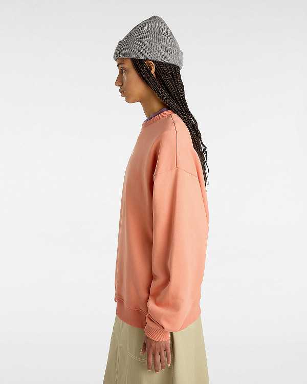 Orange Vans Flying V Women Sweatshirt | VN4518907