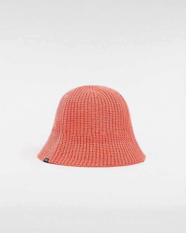 Orange Vans Knit Unisex Hats | VN2908317