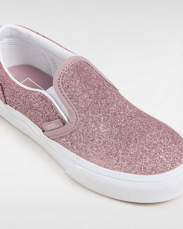 Pink Vans Classic (4-8 Years) Kids' Slip On Shoes | VN6183724