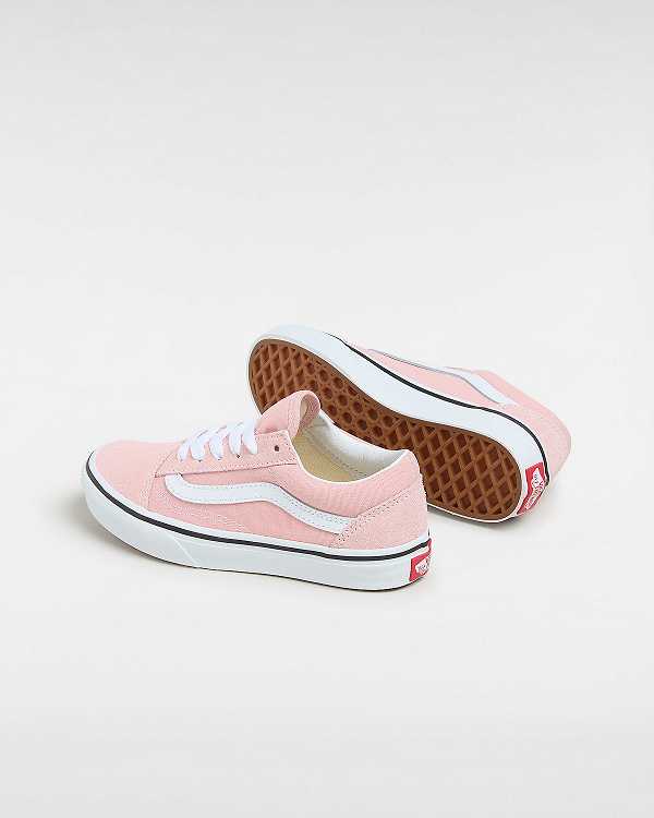 Pink Vans Old Skool (4-8 Years) Kids' Sneakers | VN4692751