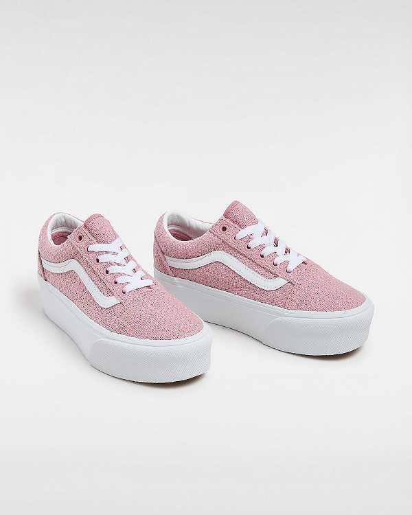 Pink Vans Old Skool Women Platform Shoes | VN2048951