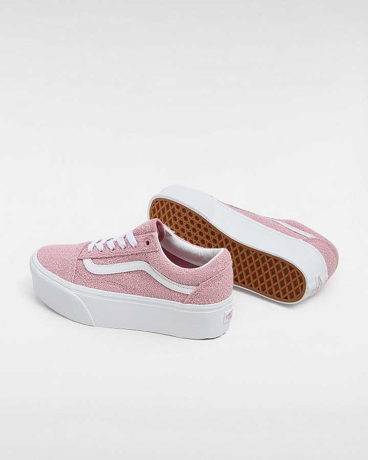 Pink Vans Old Skool Women Platform Shoes | VN2048951