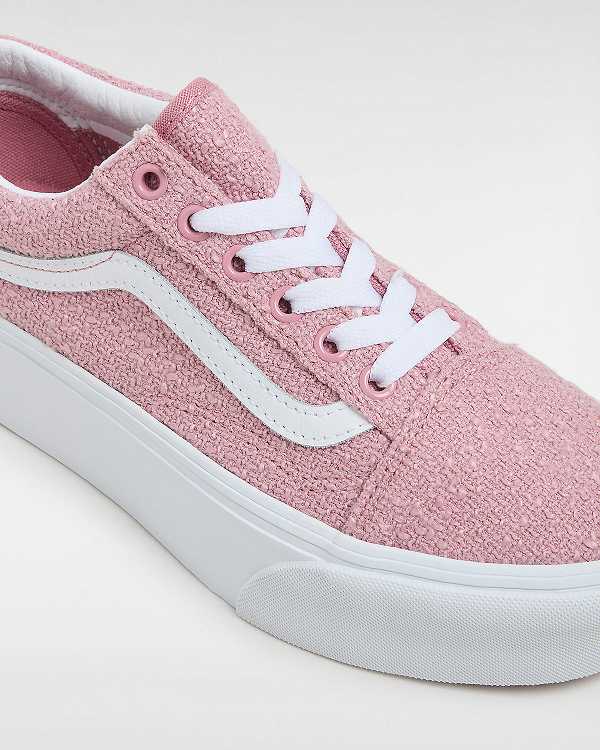 Pink Vans Old Skool Women Platform Shoes | VN2048951