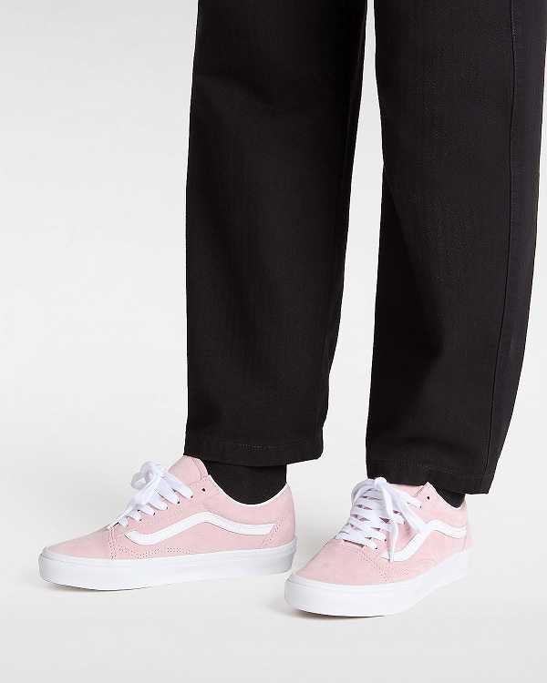 Pink Vans Pig Suede Old Skool Women Sneakers | VN0513789