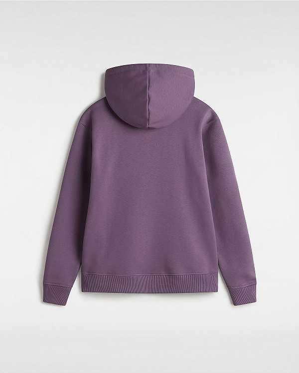 Purple Vans Classic V Boyfriend Fit Women Hoodie | VN6975438